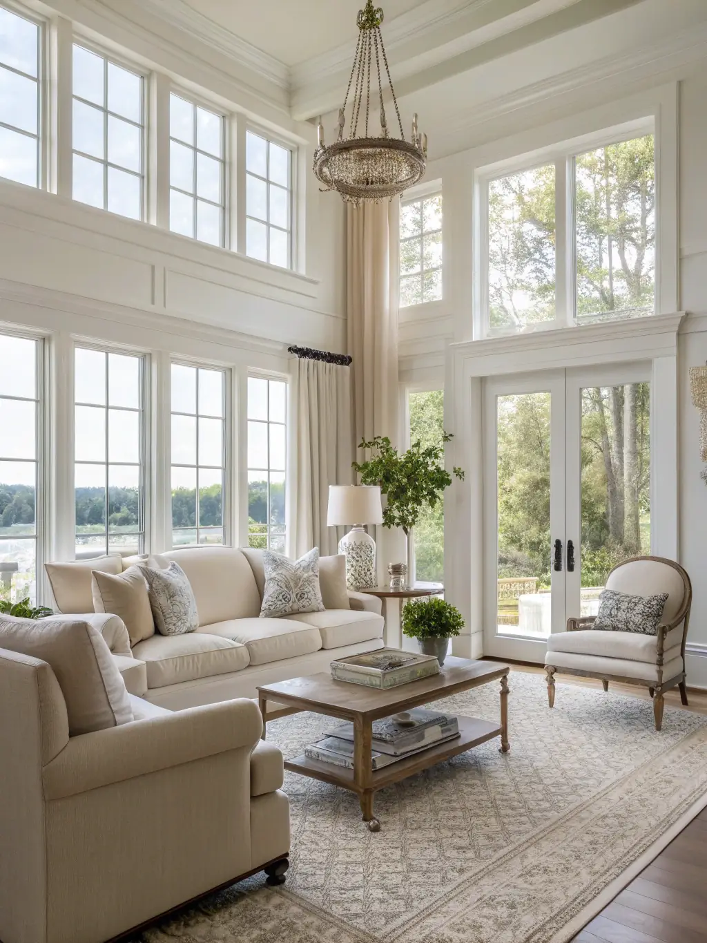 A rendering of a modern home interior with a focus on sustainable materials and innovative design, representing Estrella Design's commitment to eco-friendly practices.